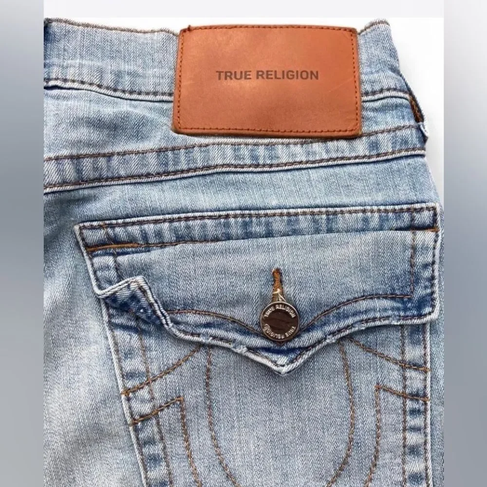 True Religion Light Blue Straight Jeans